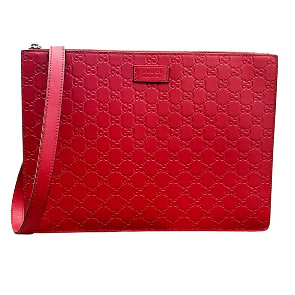Gucci Handbags - Gucci GG Signature Document Crossbody Bag Unisex